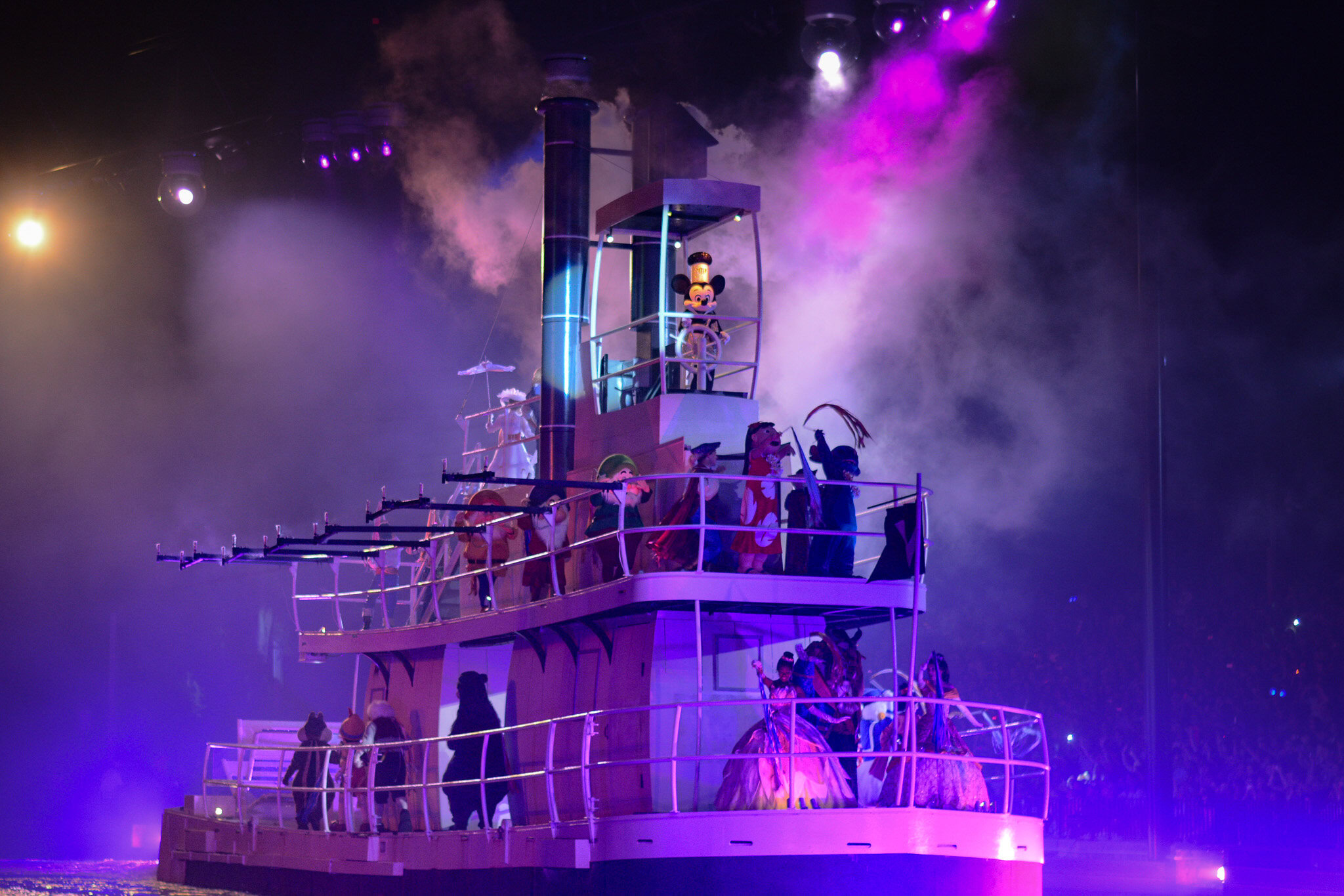 Steamboat finale during Fantasmic at Disney's Hollywood Studios.