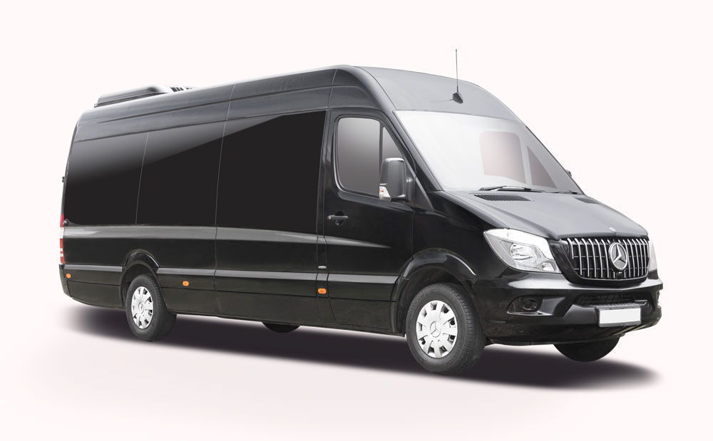 Black Executive Sprinter Van for private Orlando transportation