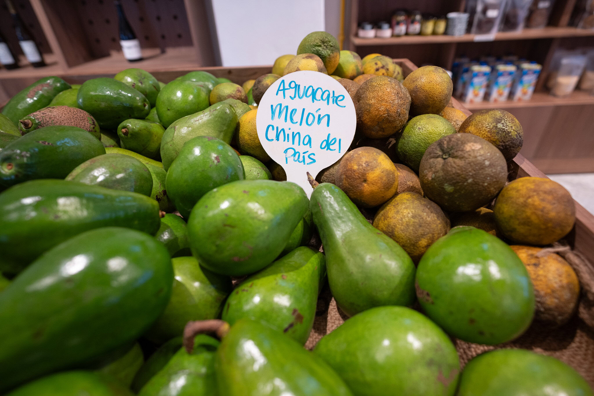 Fresh local produce at Materia Prima market in Old San Juan Puerto Rico