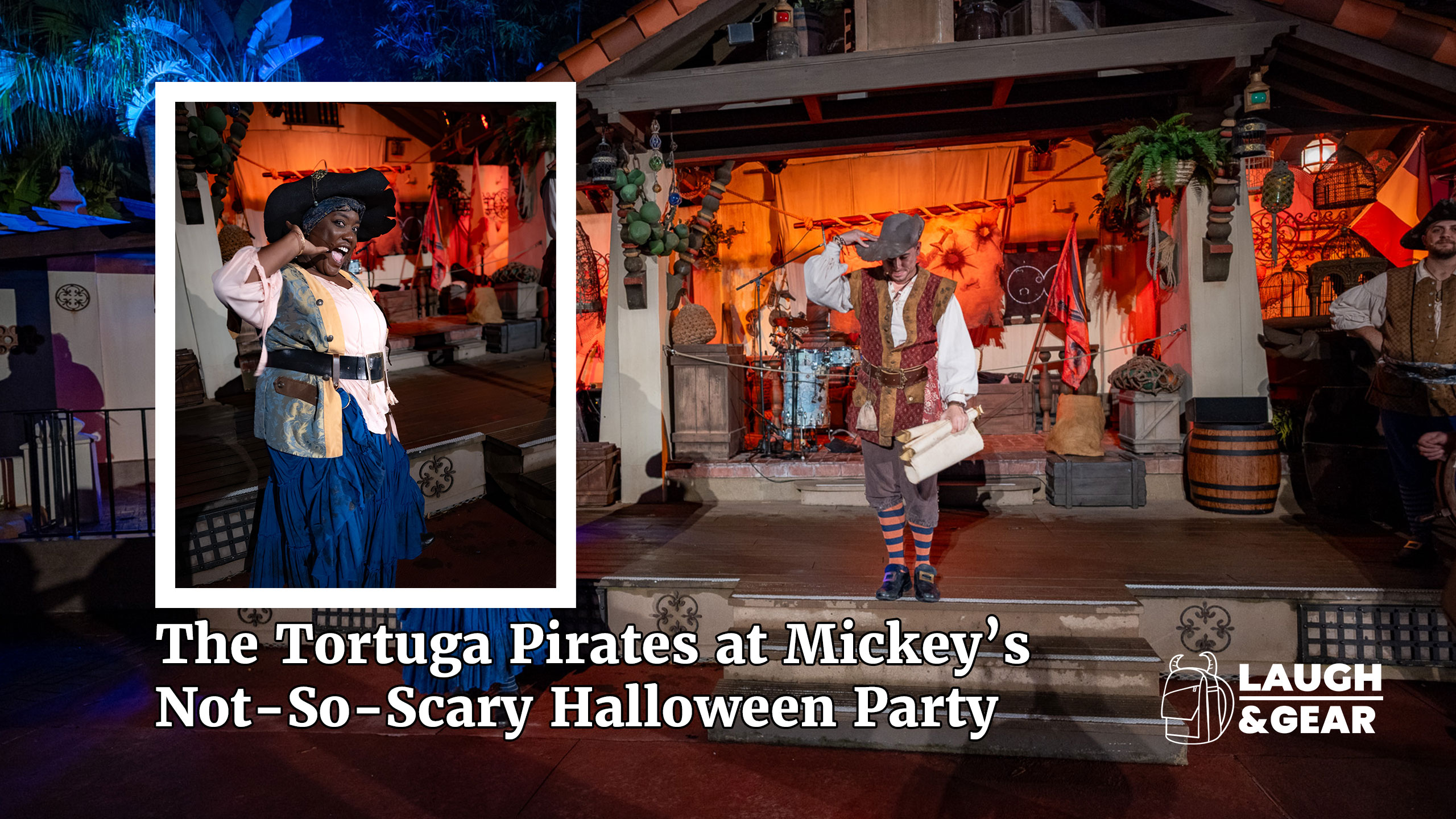 Tortuga Pirates performing at Mickey’s Not-So-Scary Halloween Party with El Canario