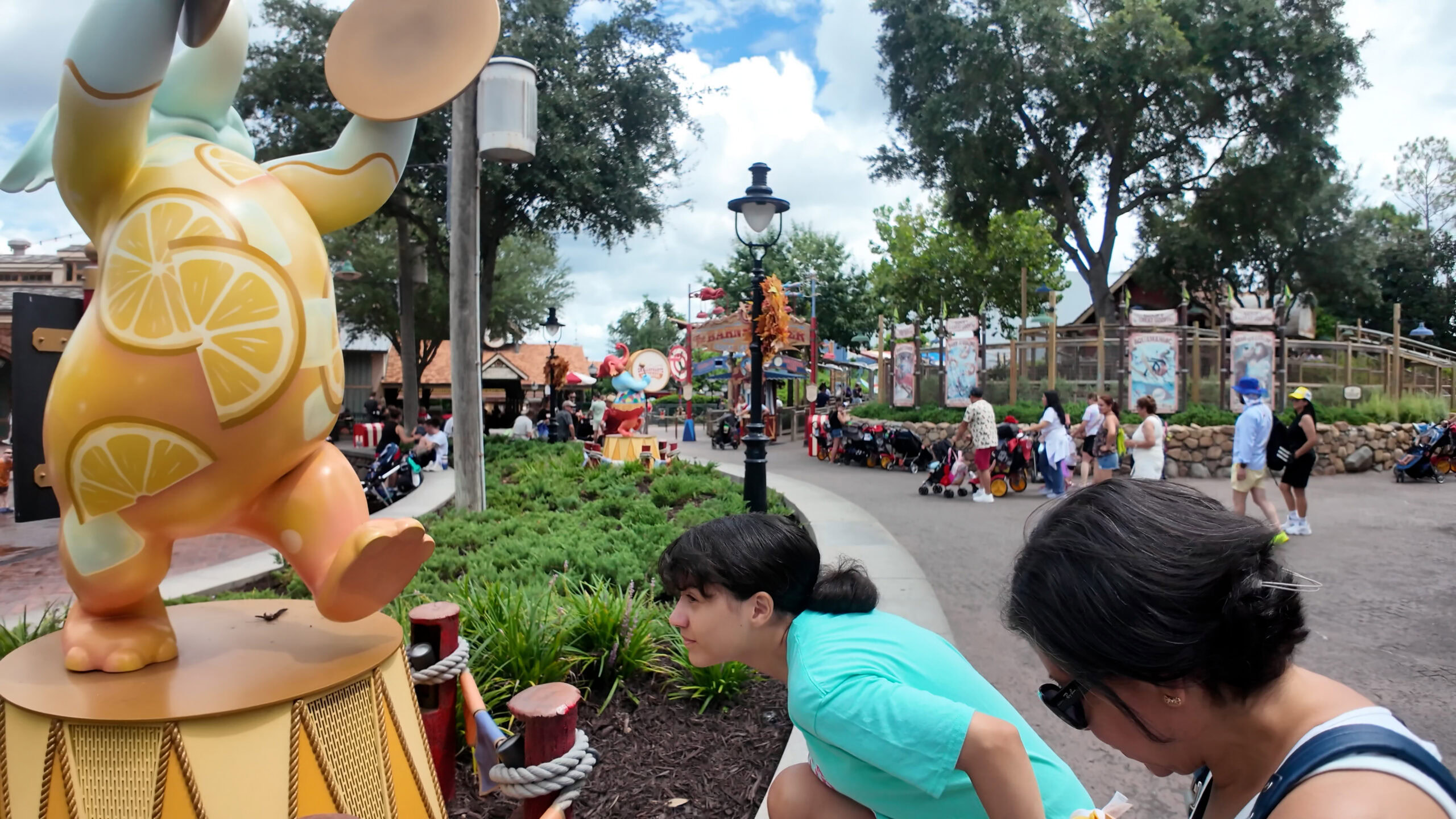 Smellephants on Parade elephant near Dumbo ride in Storybook Circus at Magic Kingdom