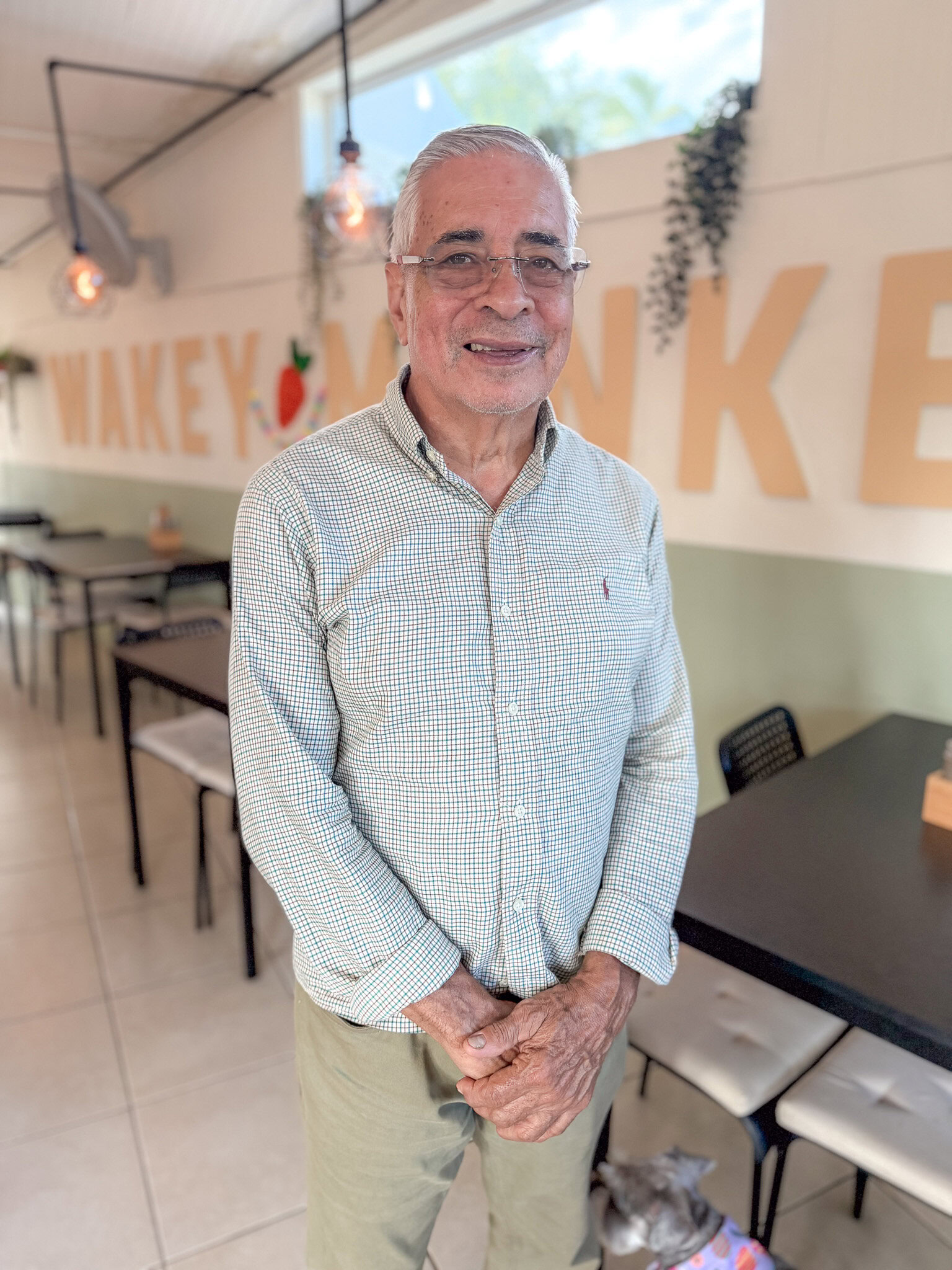 Ra&uacute;l&rsquo;s Uncle Irving inside Wakey Monkey restaurant in La Parguera Puerto Rico