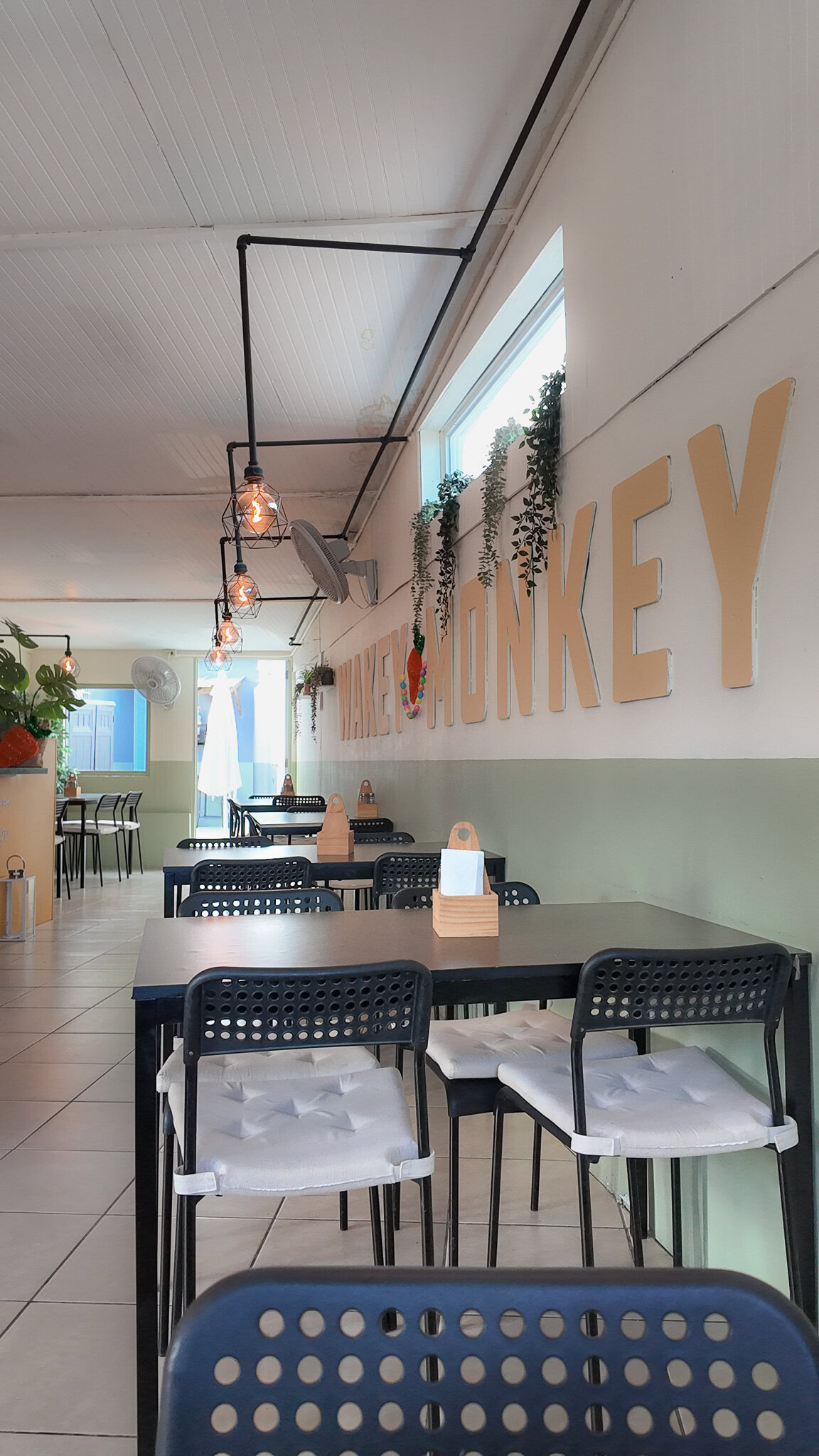 Interior seating at Wakey Monkey La Parguera restaurant Puerto Rico