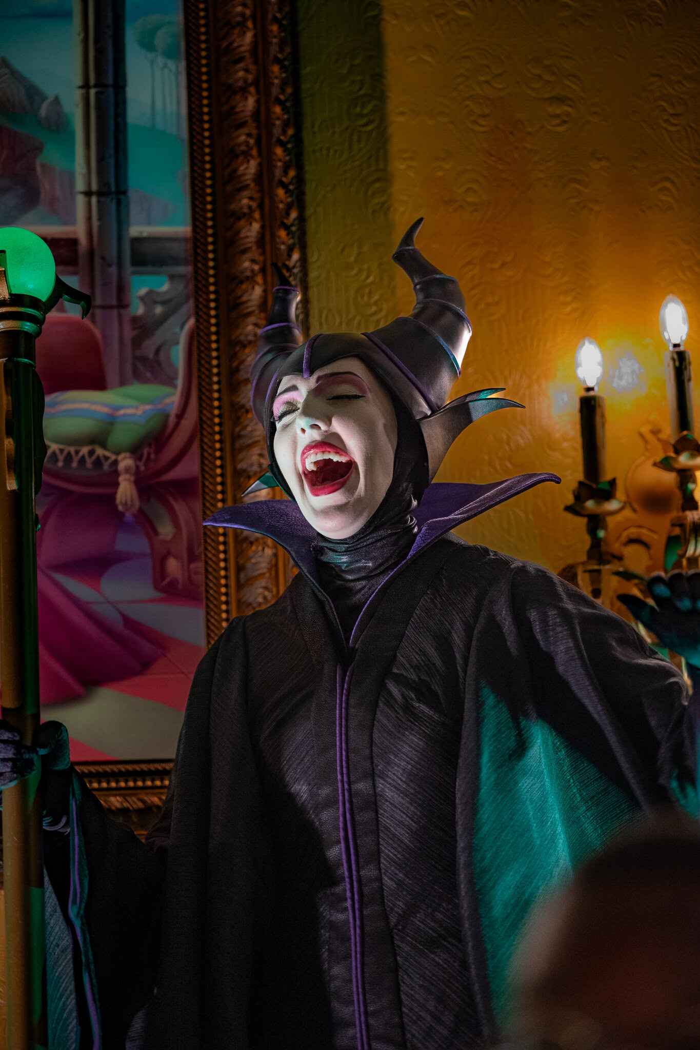 Maleficent at Mickey's Not-So-Scary Halloween Party Maleficent character meet-and-greet during Mickey's Not-So-Scary Halloween Party