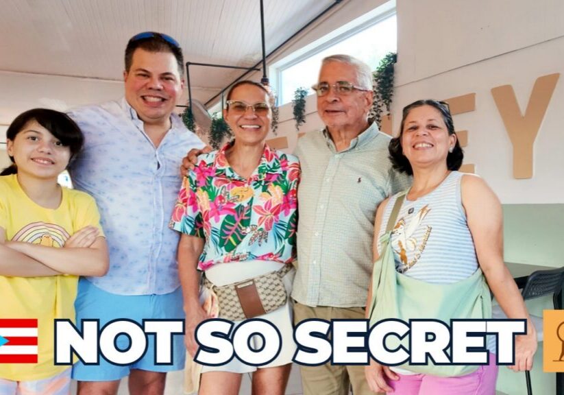 Family at Wakey Monkey restaurant in La Parguera Puerto Rico brunch spot